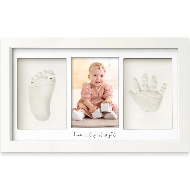 Baby Nursery Frames - Kit de argila com pegada de