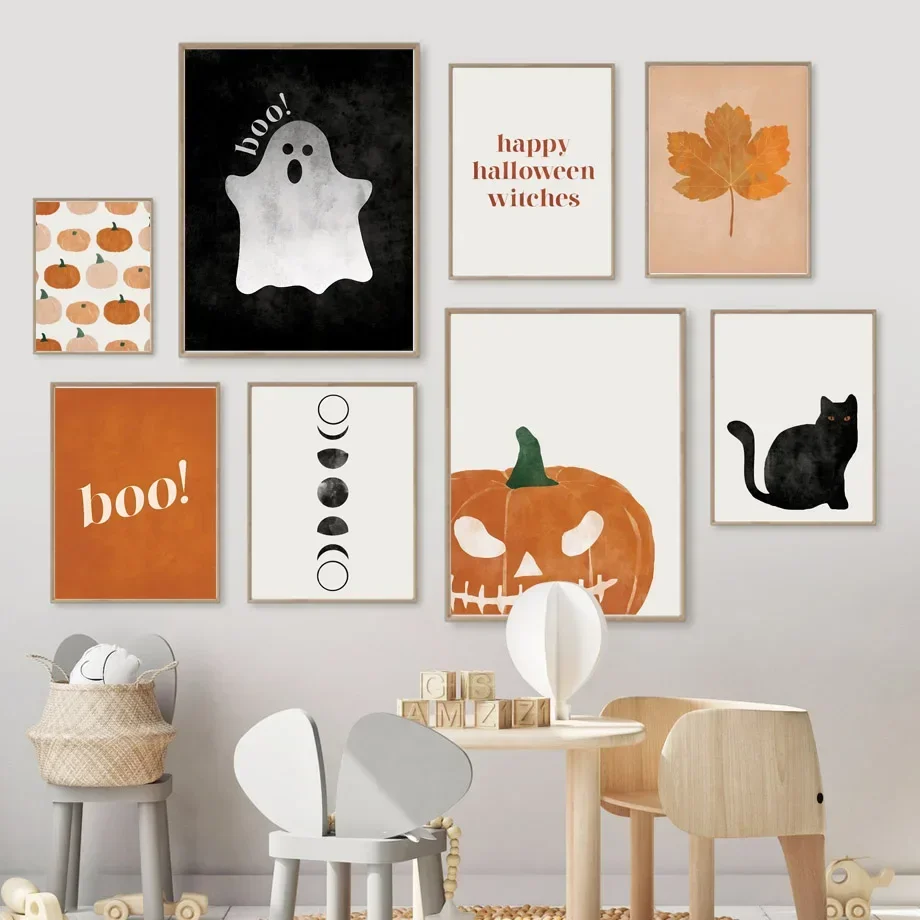 Baby Nursery Decor Girl - Pintura em tela de abóbora com