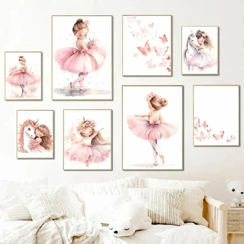 Pôster Decorativo de Menina Ba - Baby Nursery Decor Girl avaliação e preço