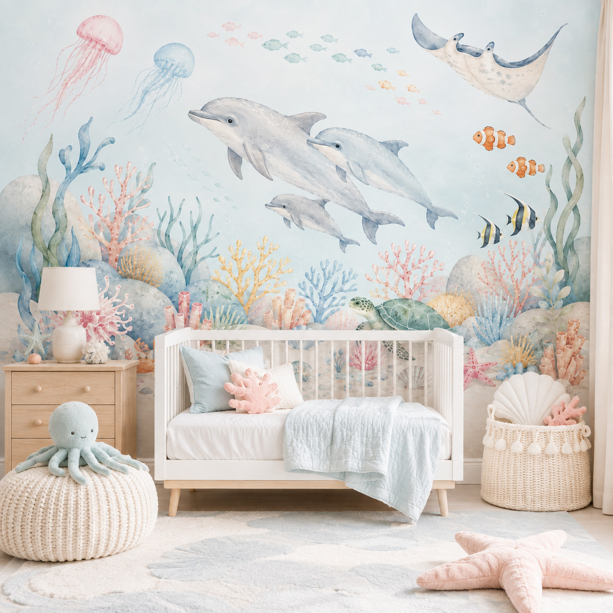 Papel de Parede Autoadesivo co - Baby Nursery Peel And Stick Wallpaper avaliação e preço