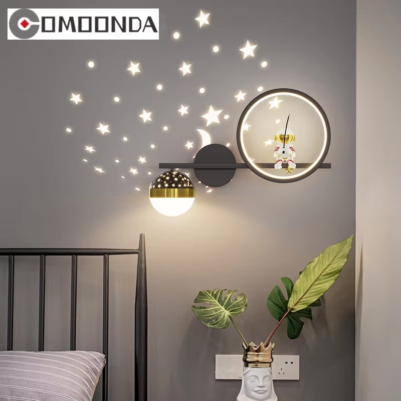 Decoração de casa estrela proj - Baby Nursery Wall Lights avaliação e preço