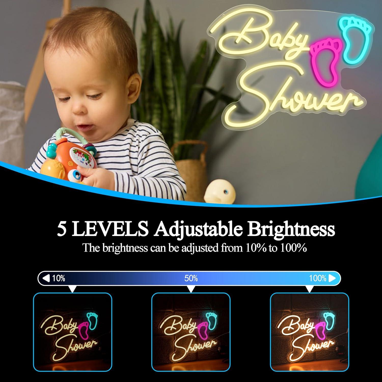 Letreiro Neon para Chá de Bebê - Baby Nursery Wall Lights avaliação e preço