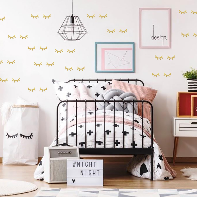 Adesivos de parede de cílios p - Baby Nursery Decor Girl avaliação e preço